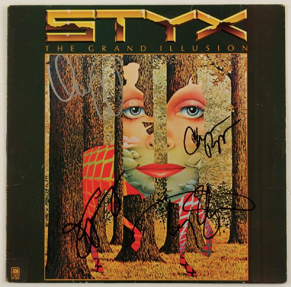 Styx Signed "Grand Illusion" Album