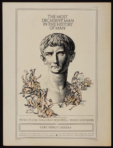 Original Bob Guccione "Caligula" Movie Poster Artwork