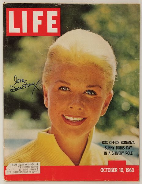 Doris Day Signed "Life" Magazine