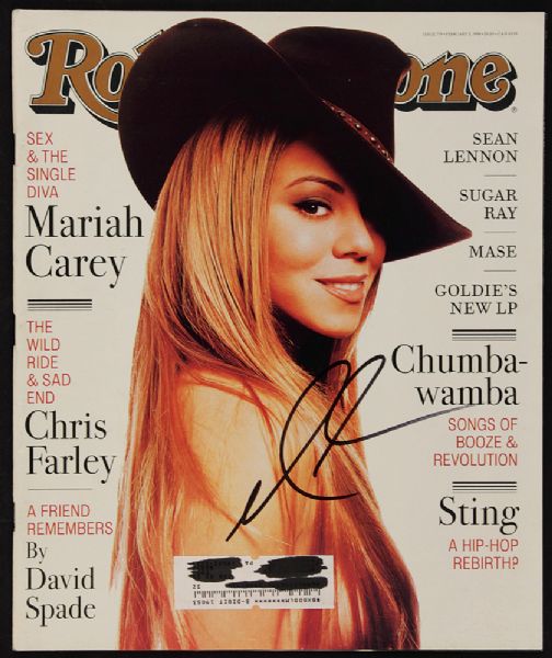 Mariah Carey Signed "Rolling Stone" Magazine