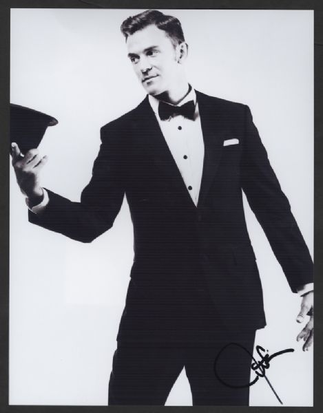 Justin Timberlake Signed Photograph