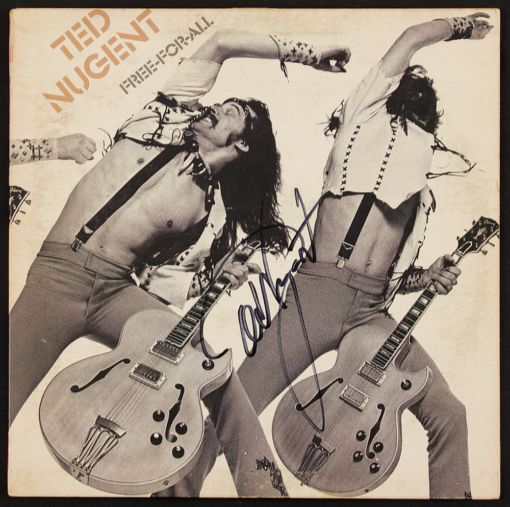 Lot Detail Ted Nugent Signed Free For All Album