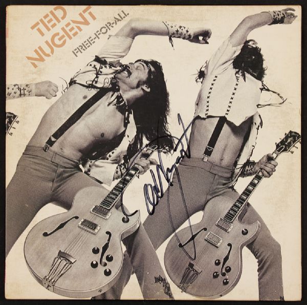 Ted Nugent Signed "Free-For-All" Album