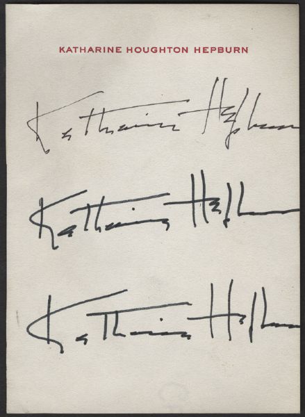 Katharine Hepburn Signatures