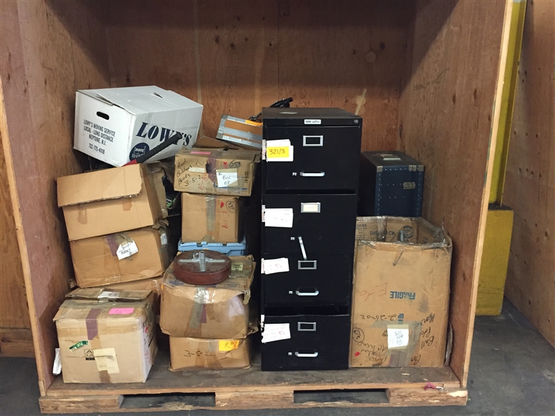 Bankruptcy Auction of Jackson Family Memorabilia- A Large Shipping container of Jackson family memorabilia. 