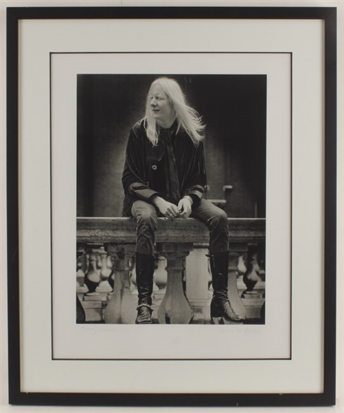 Johnny Winter Photograph Signed by Photographer