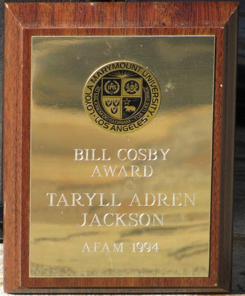 Lot Detail - The Jacksons Bill Cosby Marymount University Award ...