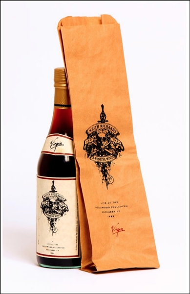 Keith Richards Expensive Whinos Wine with Original Bag