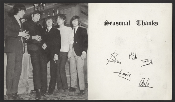 Rolling Stones Original Vintage Christmas Card