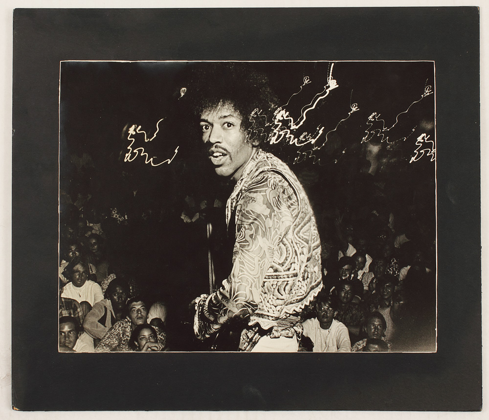 Lot Detail - Jimi Hendrix Original Ron Raffaelli Stamped Photograph