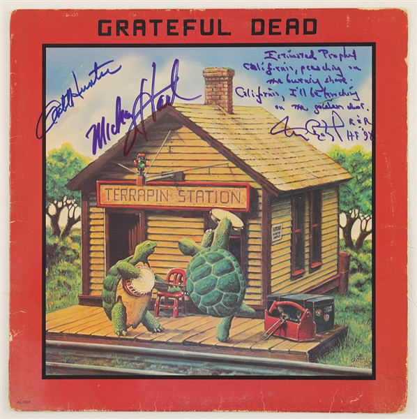Grateful Dead Signed and Lyrics Inscribed "Terrapin Station" Album