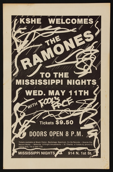 Ramones Original Concert Poster