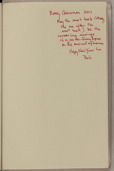 Bob Dylan Signed & Inscribed Book