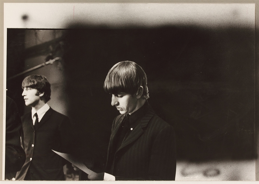 Beatles Original Oversized Photo From First Appearance on The Ed Sullivan Show