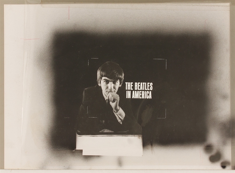 Beatles Original Oversized Photo From First Appearance on The Ed Sullivan Show