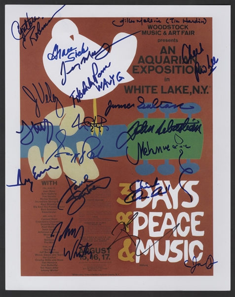 Woodstock 1969 Performer s Signed 11 x 14 Dove Poster Photograph (20)