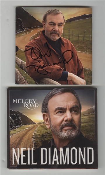 Neil Diamond Signed "Melody Road" CD Insert