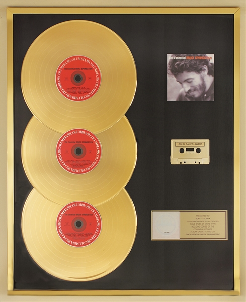 "The Essential Bruce Springsteen" Original RIAA Gold Album, Cassette and C.D. Award Presented to Sony - Atlanta