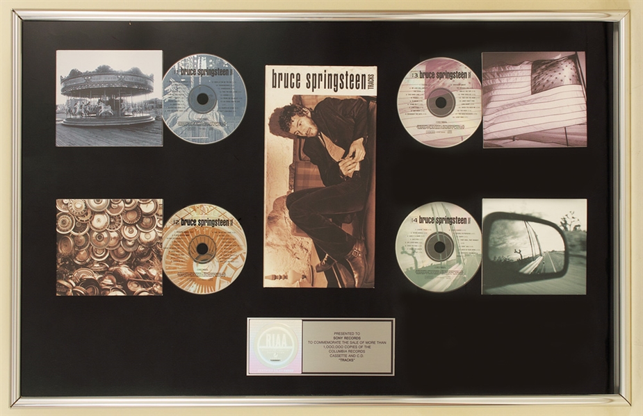 Bruce Springsteen "Tracks" Official RIAA Cassette and C.D. Award Presented to Sony Records