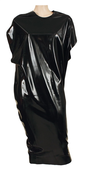 Lady Gaga Worn Void of Course Black Latex Dress