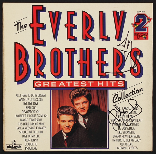 The Everly Brothers Signed Greatest Hits Album