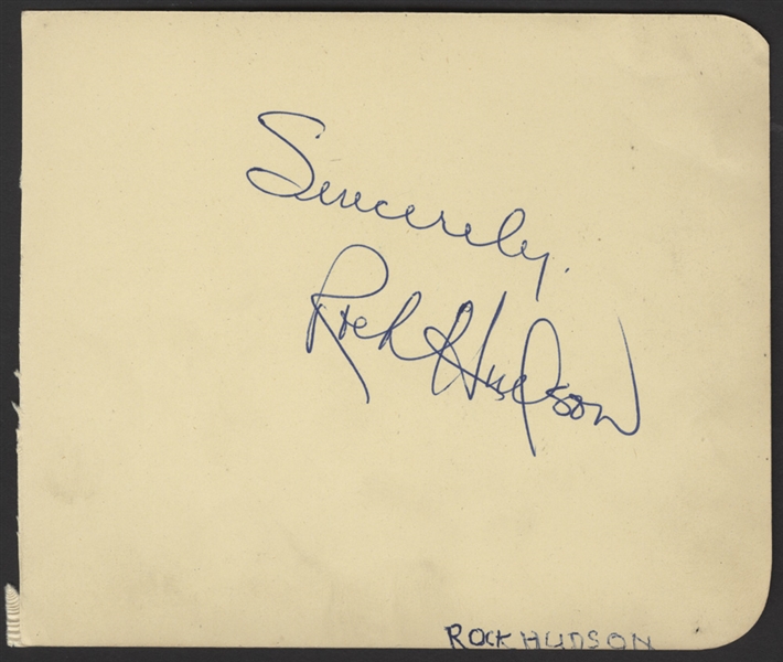 Rock Hudson Autograph