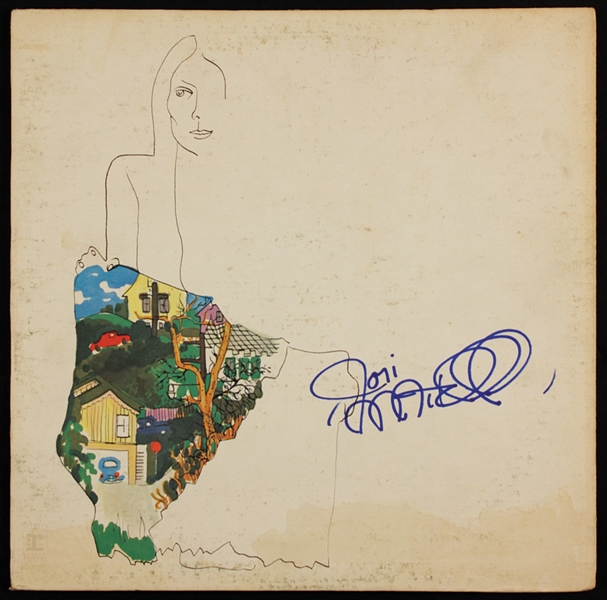 Joni Mitchell Signed "Ladies of the Canyon" Album Cover