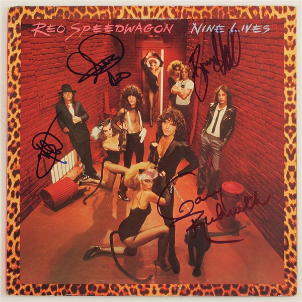 Reo Speedwagon Signed "Nine Lives" Album