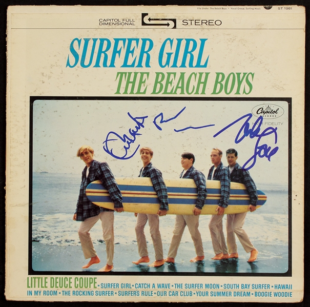 Beach Boys Signed "Surfer Girl" Album