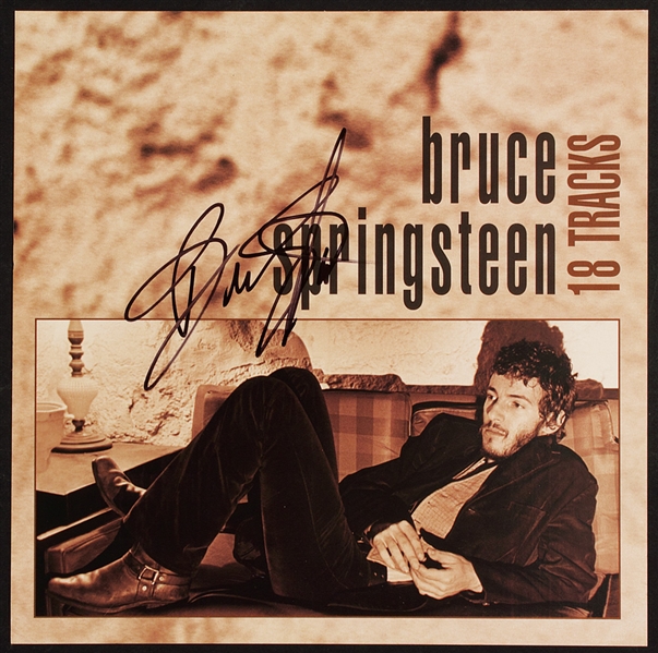 Bruce Springsteen Signed "18 Tracks" Album Cover Photograph