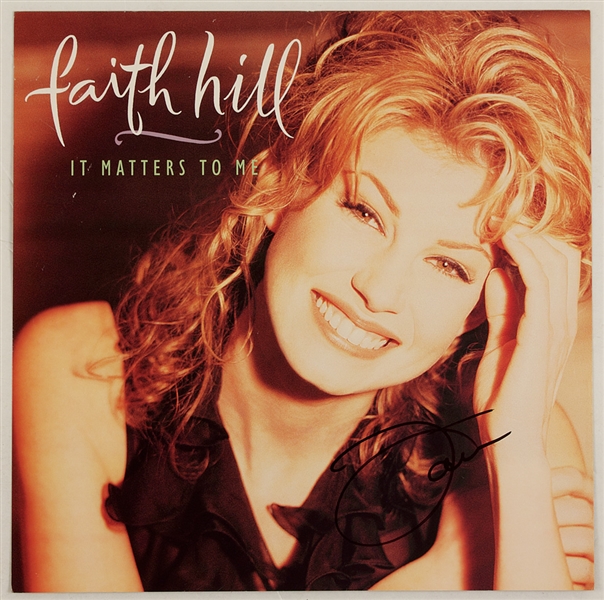 Faith Hill Signed "It Matters To Me" 12" Album Photograph