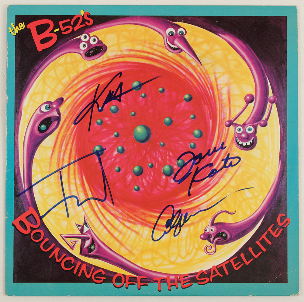 Lot Detail - B-52's Signed "Bouncing Off The Satellites" Album