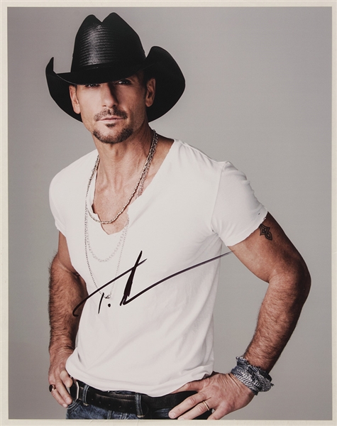 Tim McGraw Signed 11 x 14 Photograph