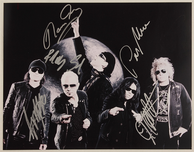 Scorpions Signed 11 x 14 Photograph