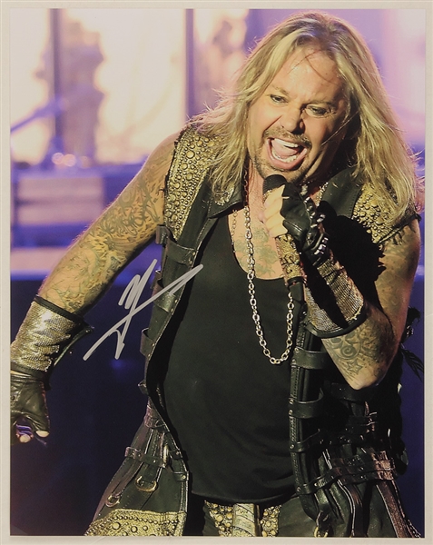 Motley Crue Vince Neil Signed 11 x 14 Photograph           