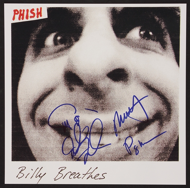 Phish Signed "Billy Breathes" Album Photograph