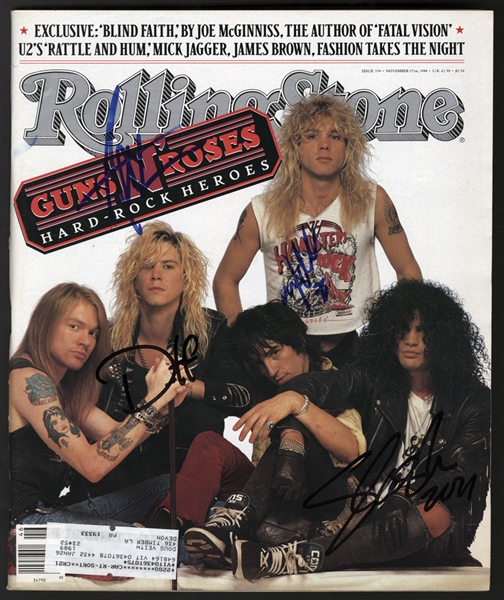 Guns N Roses Signed Rolling Stone Magazine