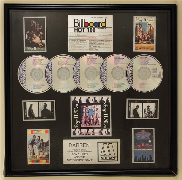 Boyz II Men Original Motown In House Award