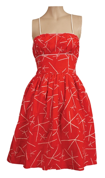 Taylor Swift "Speak Now Tour" Promotion Worn Red & White Dress