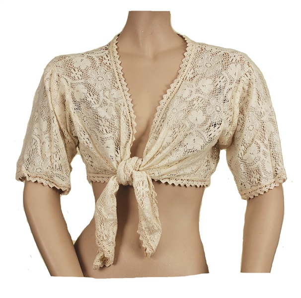 Stevie Nicks Owned & Worn White Lace Top