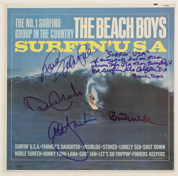 Beach Boys Signed "Surfin U.S.A." Album