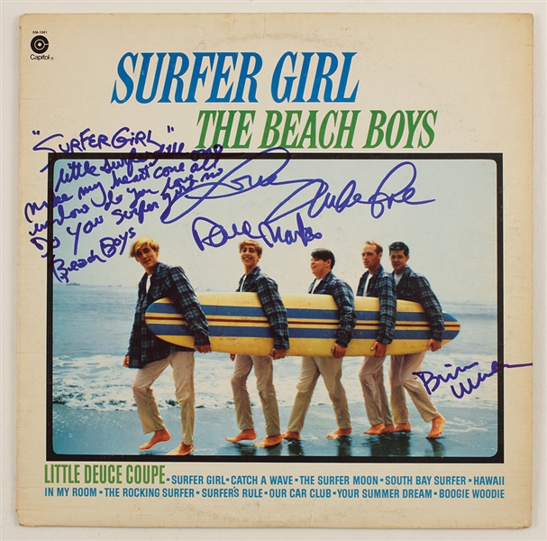 Beach Boys Signed "Surfer Girl" Album