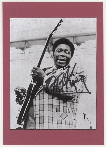 B.B. King Signed Picture