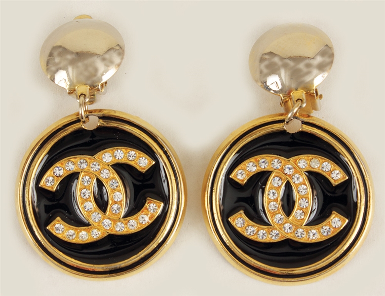 Liza Minnelli Owned & Worn Faux Chanel Earrings