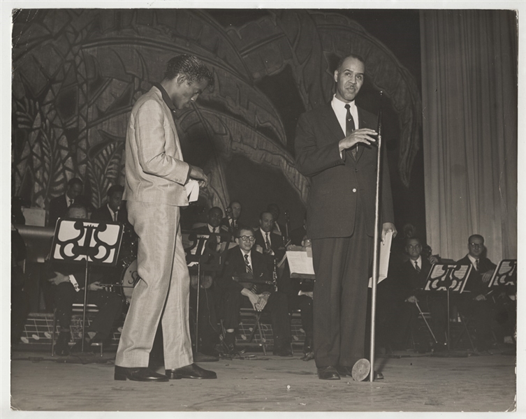 Sammy Davis, Jr. Original Park Sheraton Hotel NYC Stamped Photograph