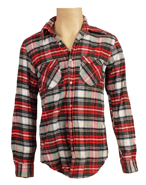 Bruce Springsteen Stage Worn Red Flannel Shirt