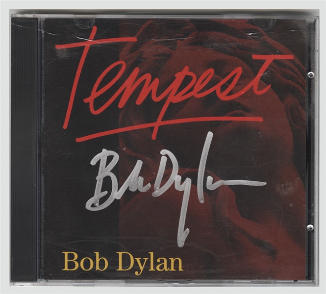 Bob Dylan Signed "Tempest" CD Booklet