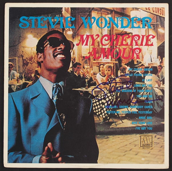 Stevie Wonder Signed "My Cherie Amour" Album