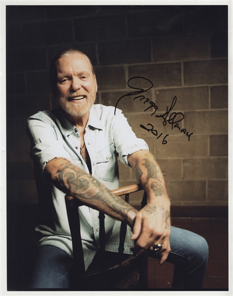 Gregg Allman Signed 11 x 14 Photograph