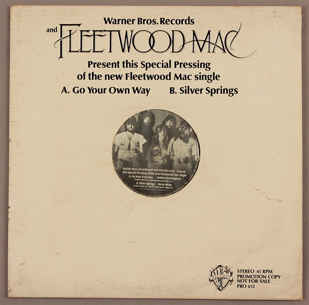 Fleetwood Mac "Go Your Own Way/Silver Springs" Original Promotional Record